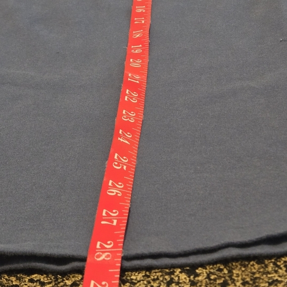 Artisan Women's XL Blue Pullover Drawstring Hoodie Floral Embroidery - Picture 3 of 11